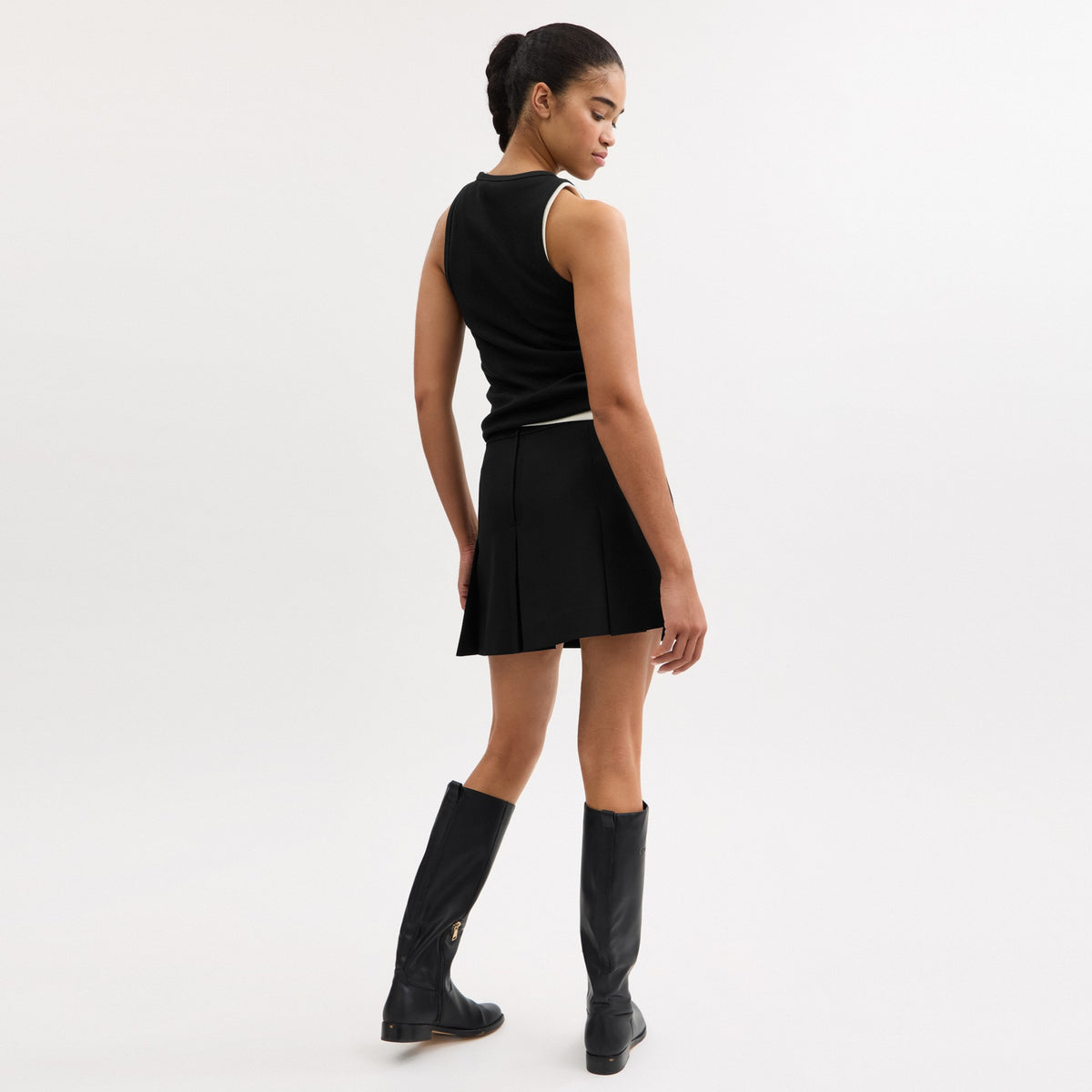 Coach New York Ribbed Tank Top - Black (Women's)