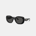Coach C Hardware Round Sunglasses - Black