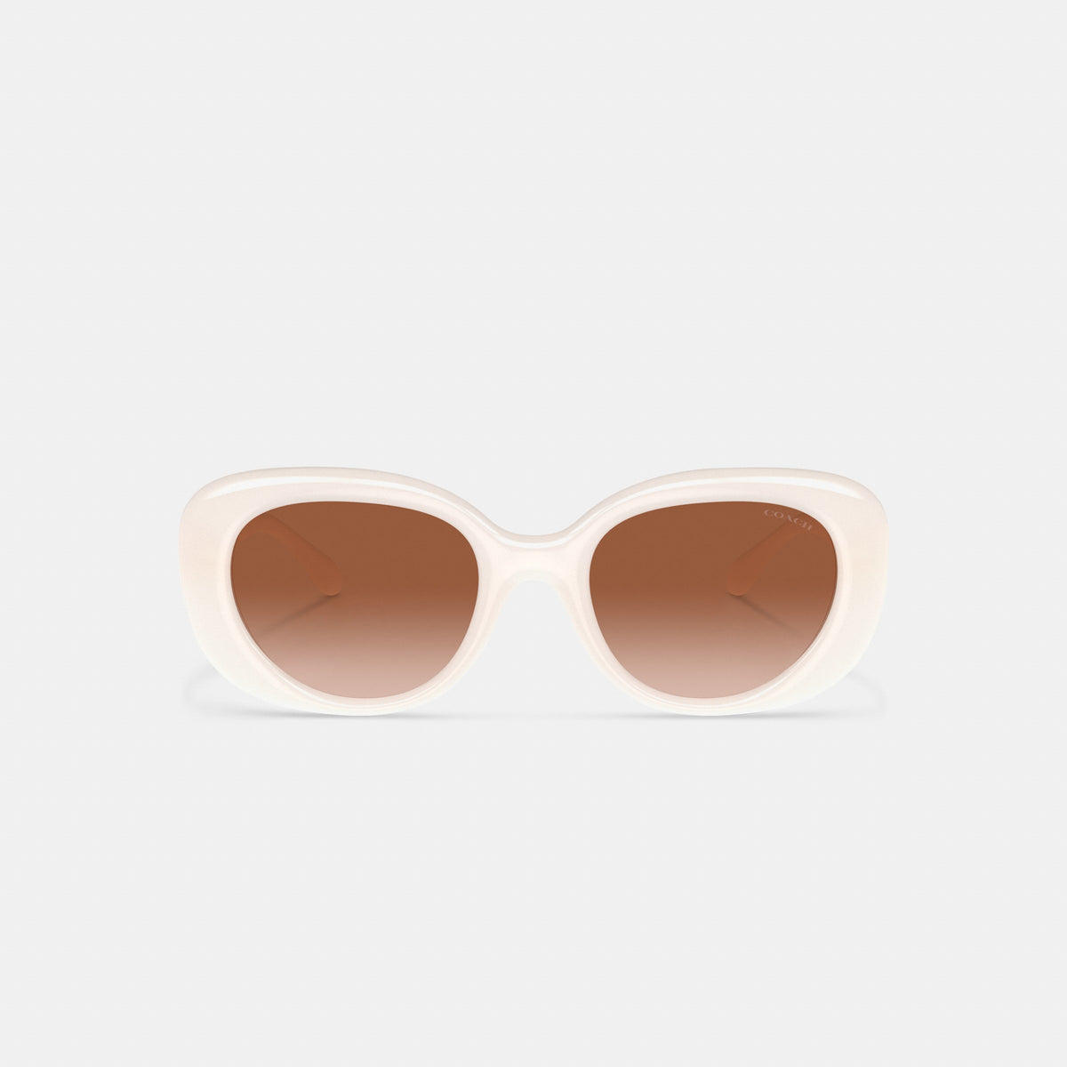 Coach C Hardware Round Sunglasses - Milky Ivory (2)