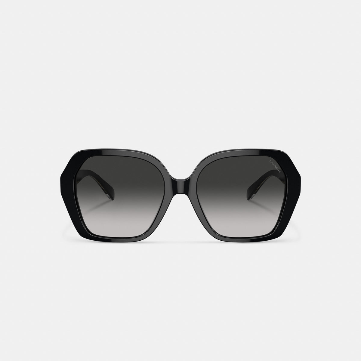 Coach Signature Ombré Geometric Square Sunglasses - Grey Gradient (2)