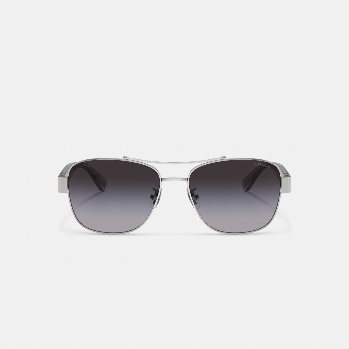 Coach Signature Ombré Narrow Pilot Sunglasses - Grey Gradient (2)