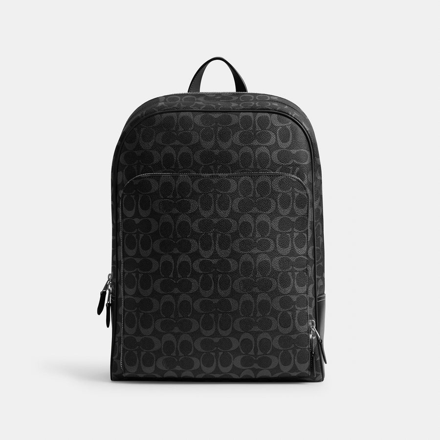 Coach Gotham Backpack In Signature Canvas - Black Signature (Men's)