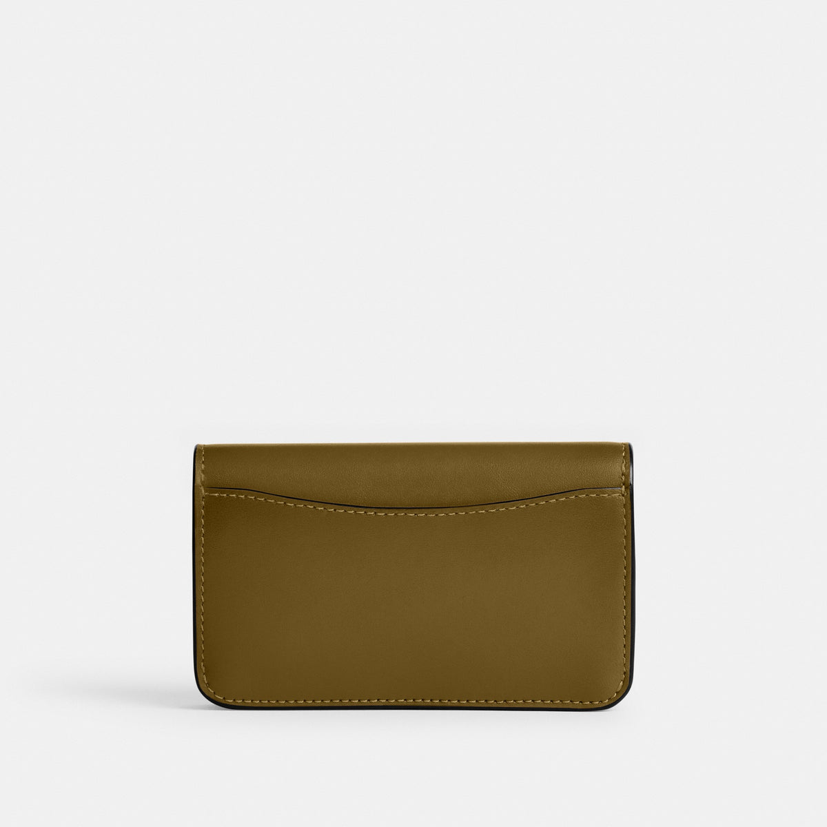 Coach Essential Slim Card Case - Brass/Muted Olive (Women's)