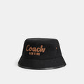 Coach Coach 1941 Embroidered Denim Bucket Hat - Black (Men's)