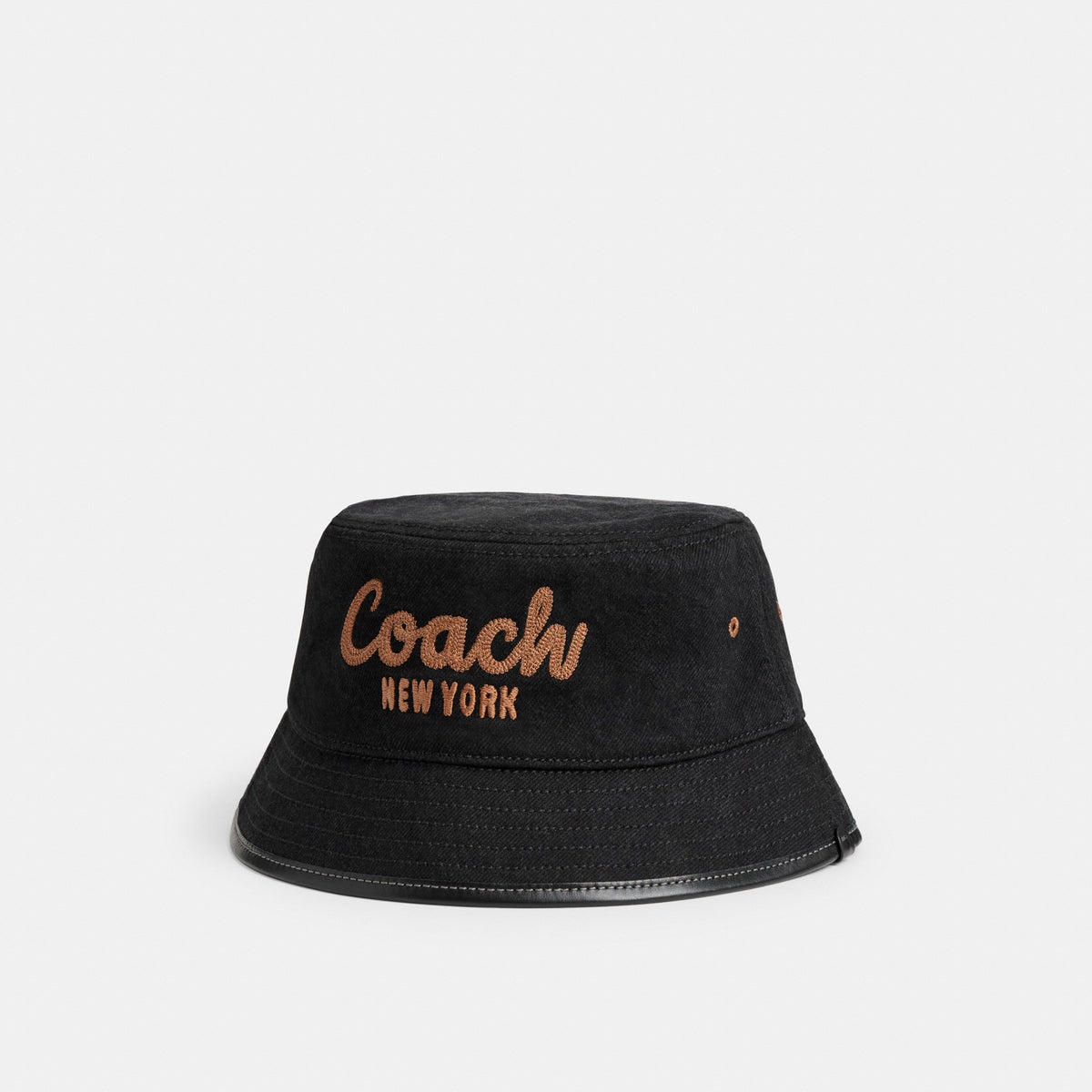 Coach Coach 1941 Embroidered Denim Bucket Hat - Black (Men's)