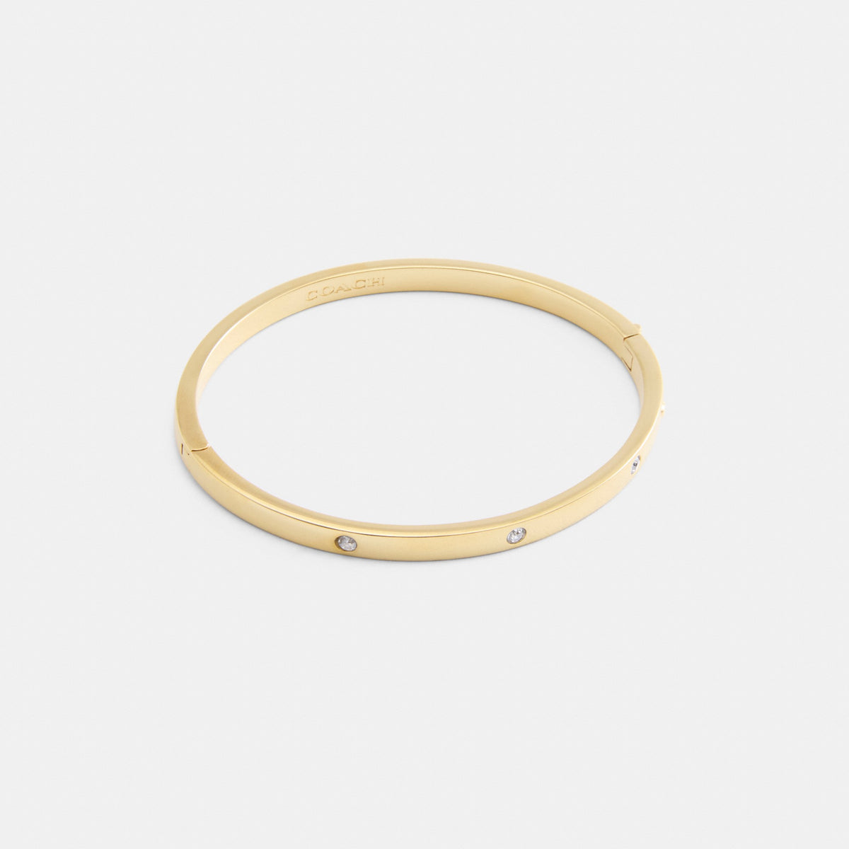 Coach Essential Hinged Bangle - Gold (Women's)