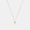 Coach Halo Round Pendant Necklace - Gold (Women's)