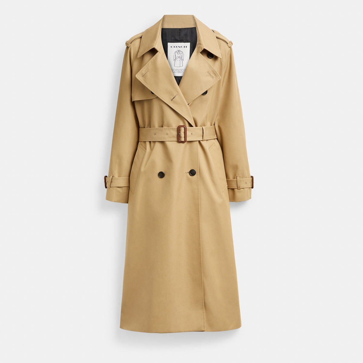 Coach Relaxed Trench Coat - Khaki