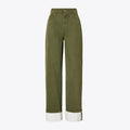 Tory Burch Cuffed Jean - Distressed Green