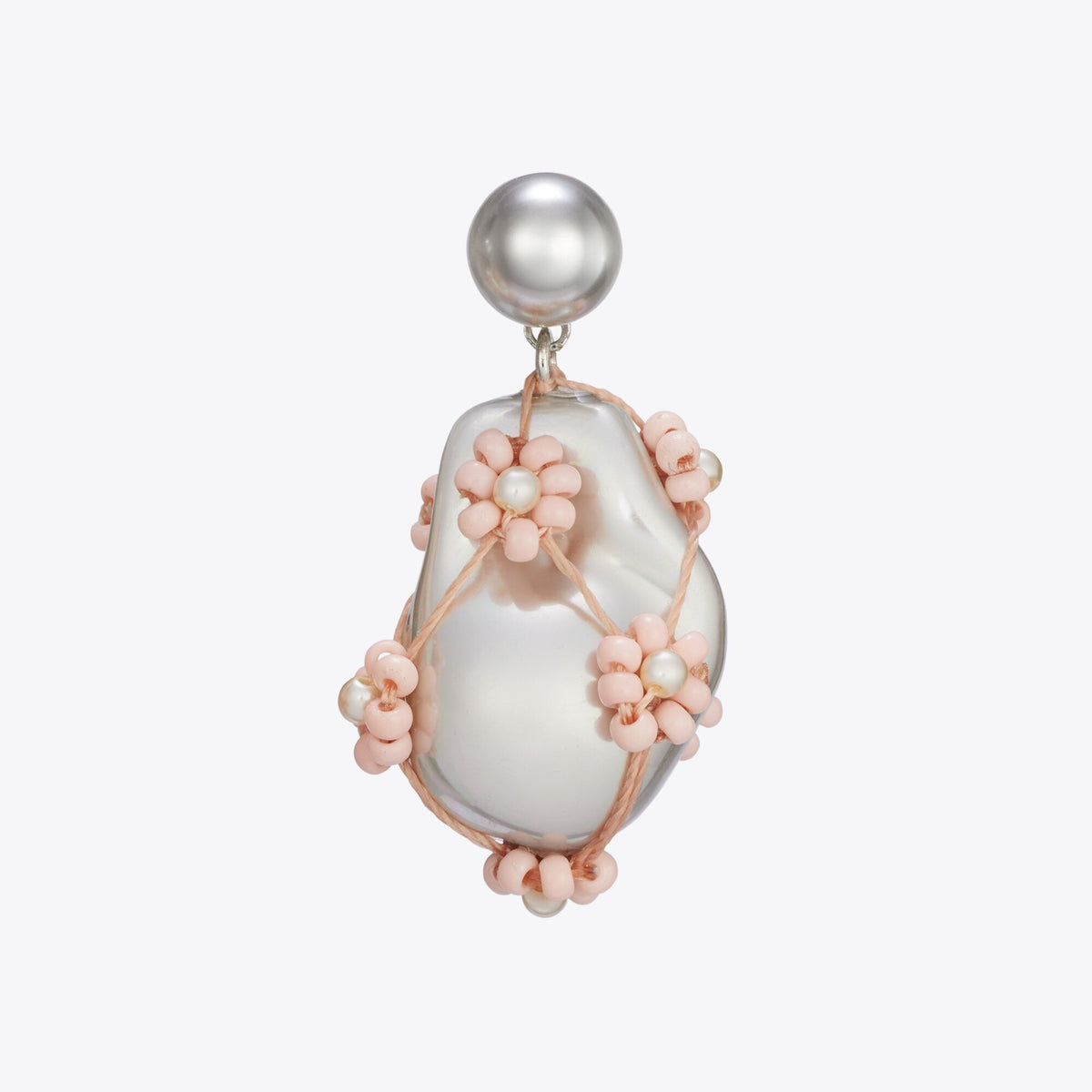 Tory Burch Curiosity Beaded Pearl Drop Earrings - Tory Gold / Pink - 2