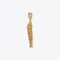Tory Burch Curiosity Fish Charm - Rolled Light Brass