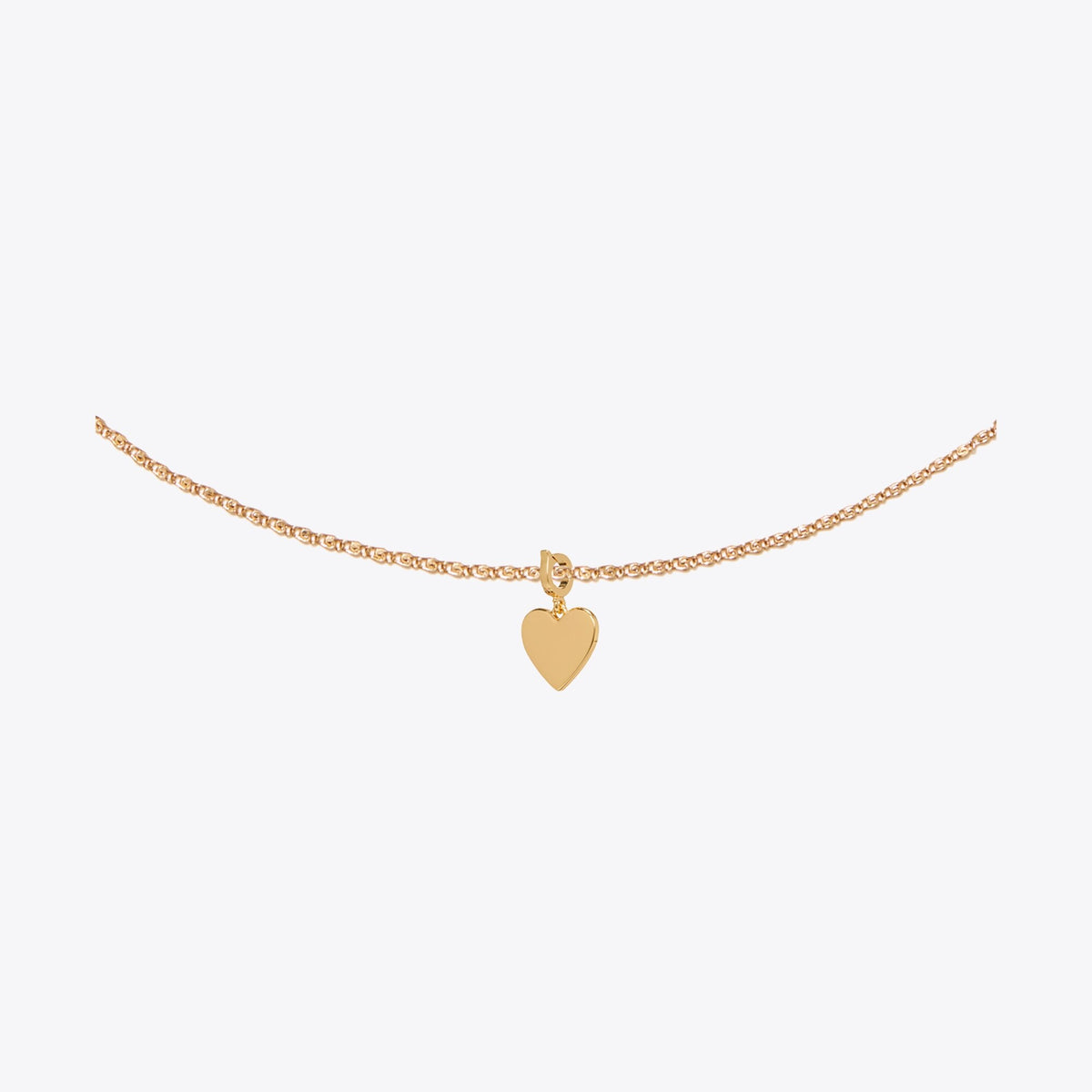 Tory Burch Curiosity Heart Charm - Light Brass - 2