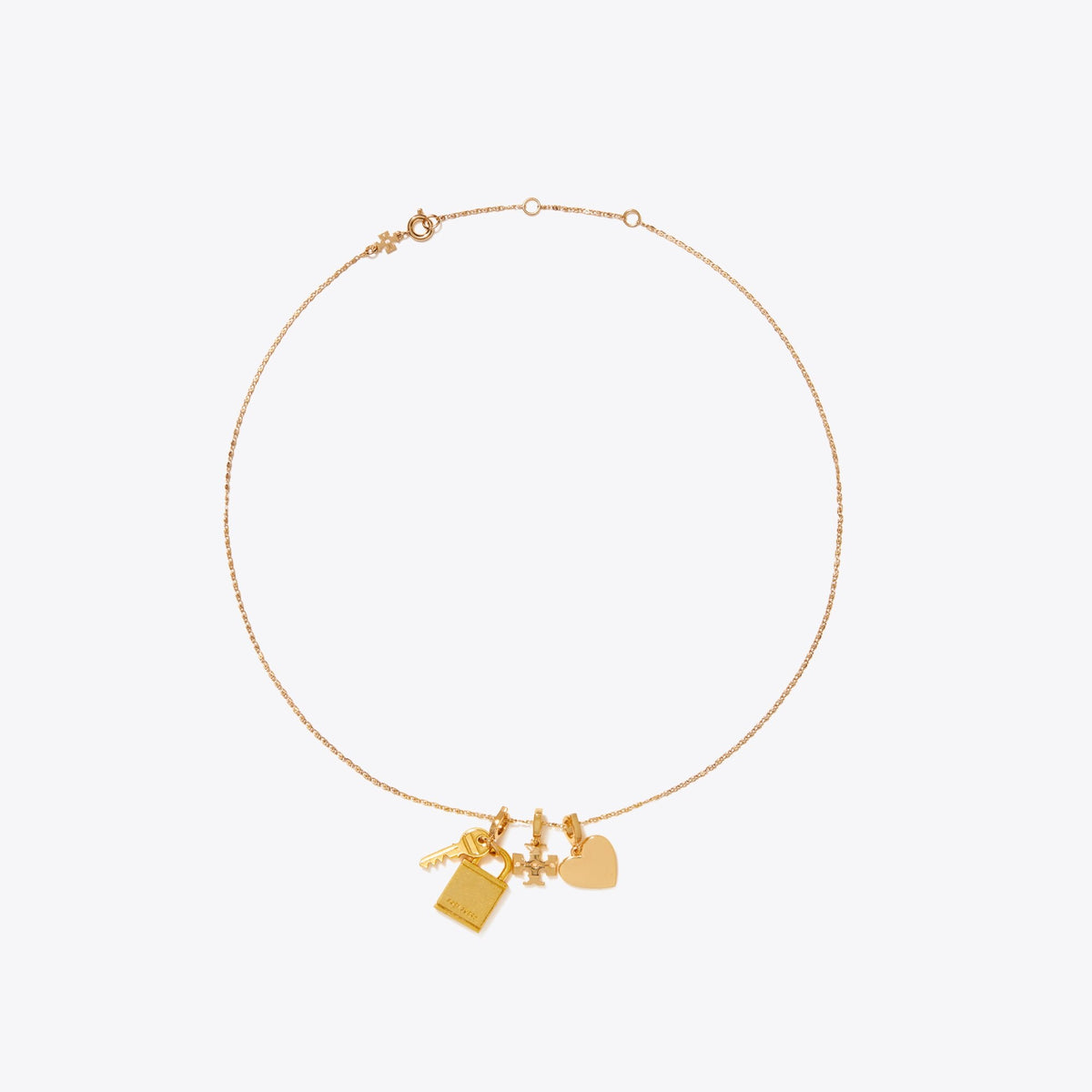 Tory Burch Curiosity Heart Charm - Light Brass - 3