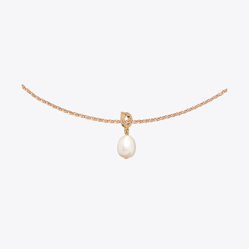 Tory Burch Curiosity Pearl Charm - Tory Gold / Cream - 2