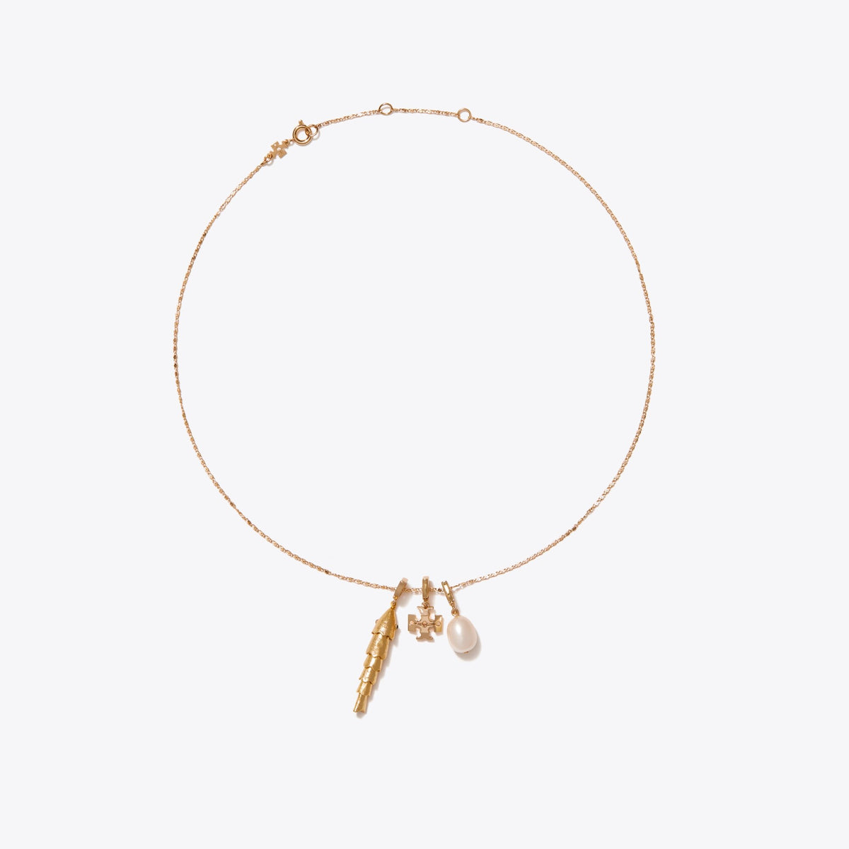 Tory Burch Curiosity Pearl Charm - Tory Gold / Cream - 3