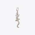 Tory Burch Curiosity Salamander Charm - Antique Silver / Crystal