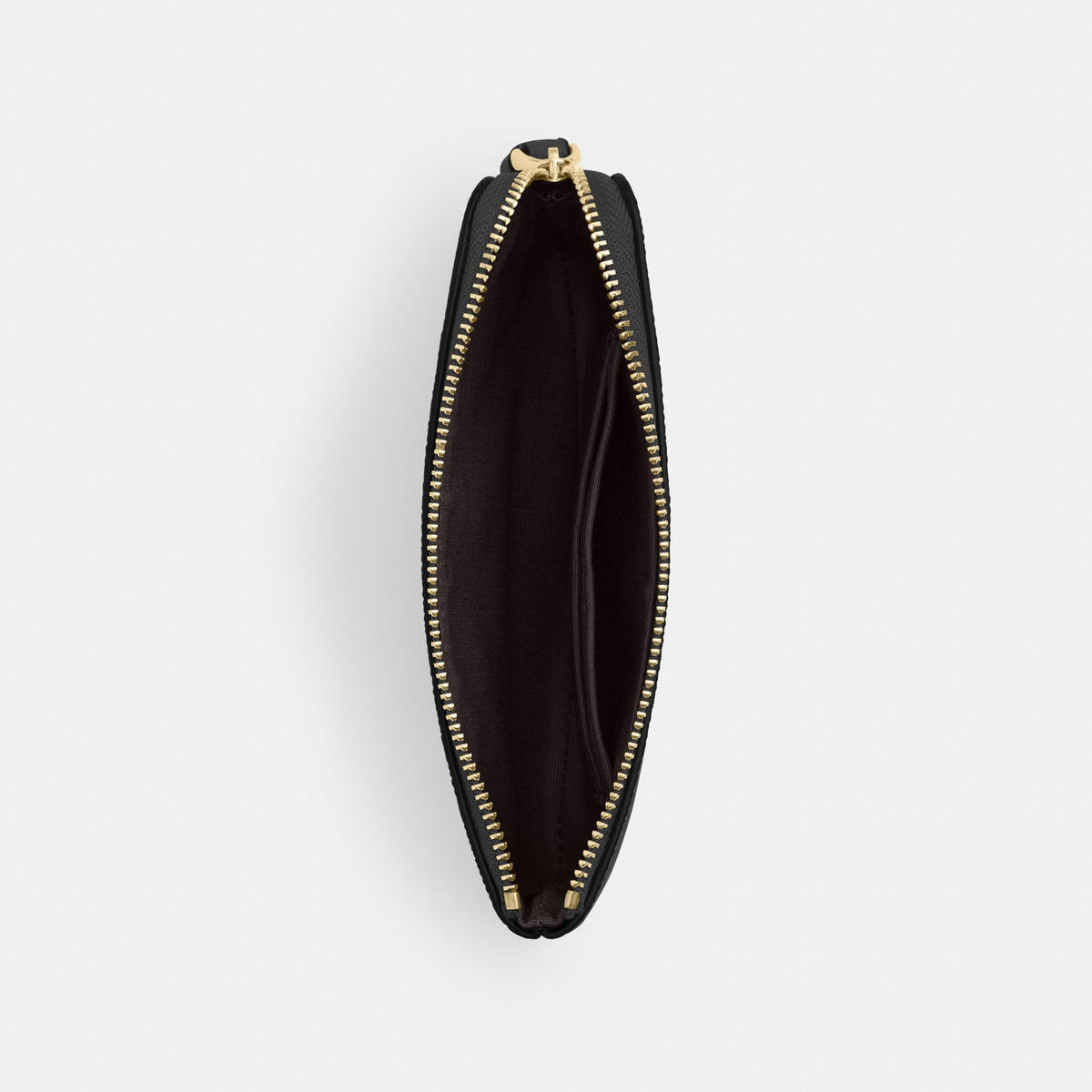 Coach Corner Zip Wristlet - Gold/Black (Women's)