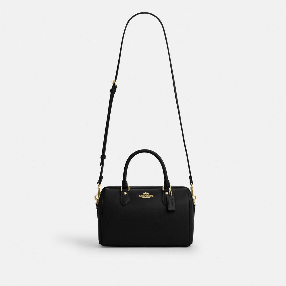 Coach Rowan Satchel Bag - Gold/Black (Women's)