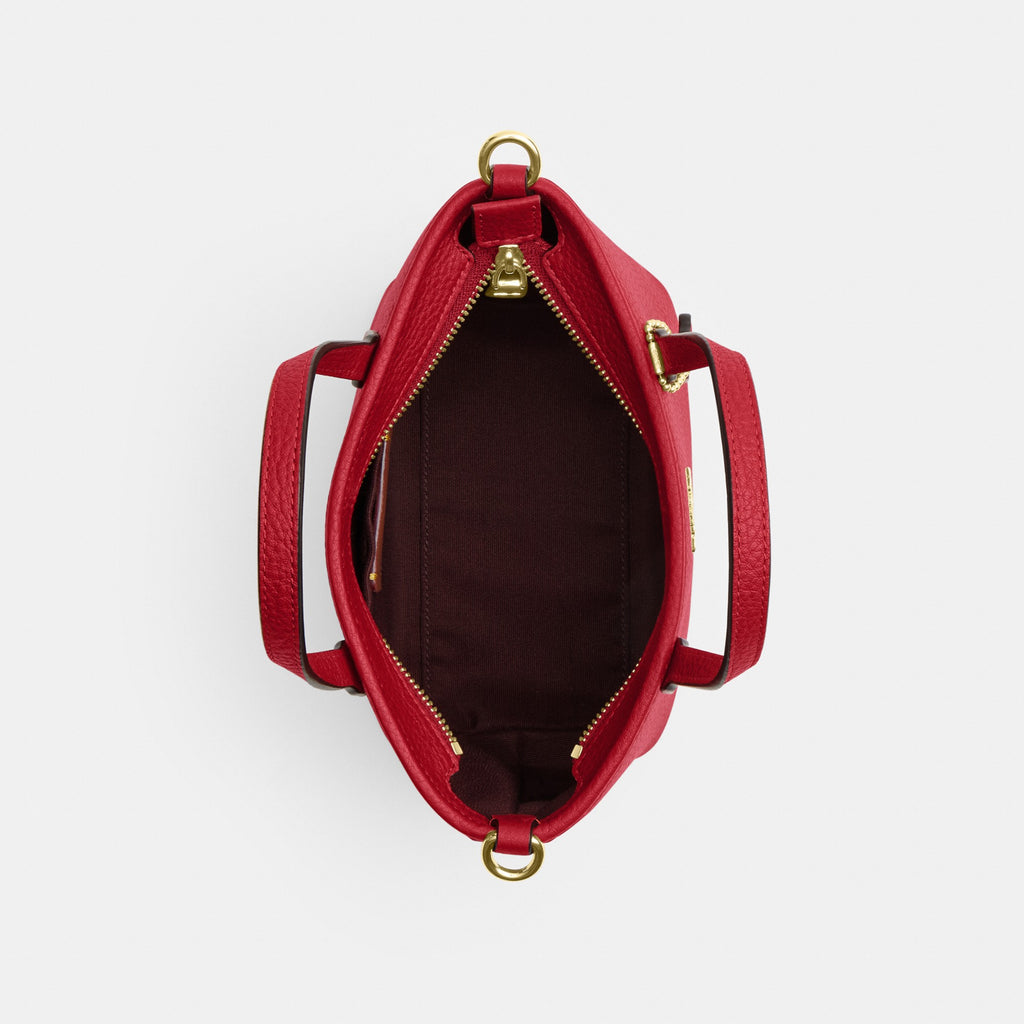 Coach City Mini Tote Bag - Gold/Bright Cardinal (Women's)