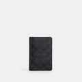 Coach ID Wallet In Signature Canvas - Charcoal/Black (Men's)