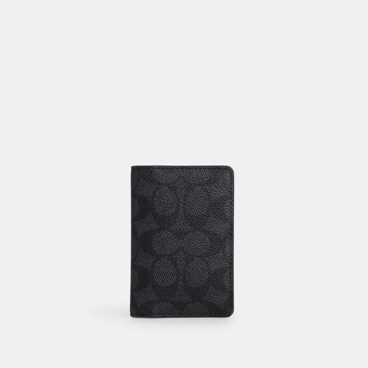 Coach ID Wallet In Signature Canvas - Charcoal/Black (Men's)