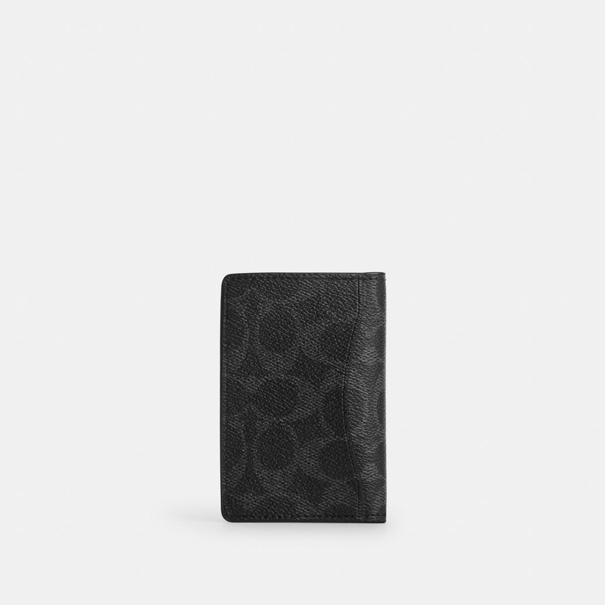 Coach ID Wallet In Signature Canvas - Black Signature (Men's)