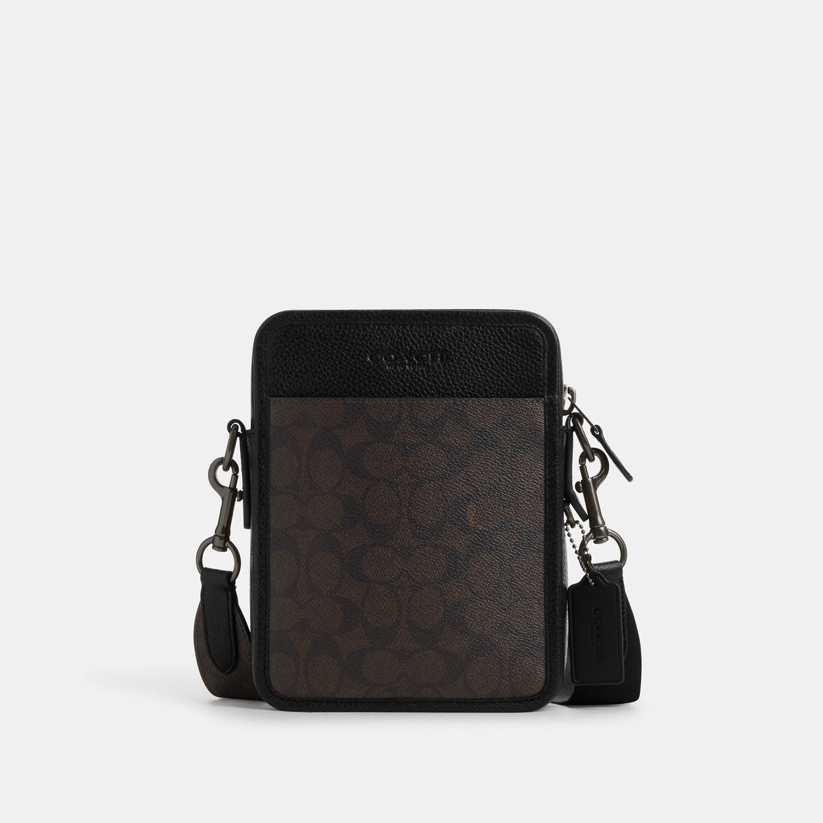 Coach Sullivan Crossbody In Signature Canvas - Gunmetal/Walnut/Black