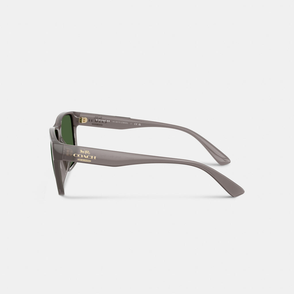Coach Square Sunglasses - Transparent Gray (Men's)