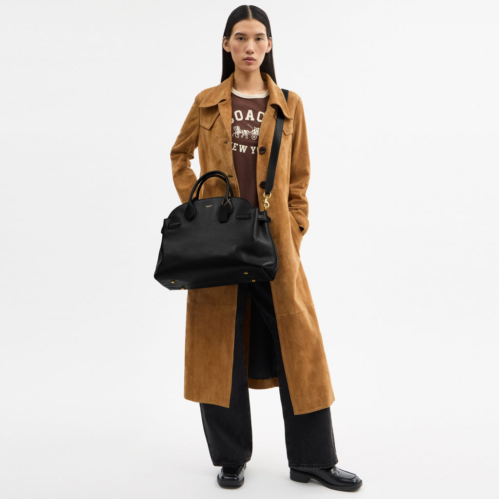 Coach Soft Empire Carryall Bag 40 - Brass/Black (Women's)