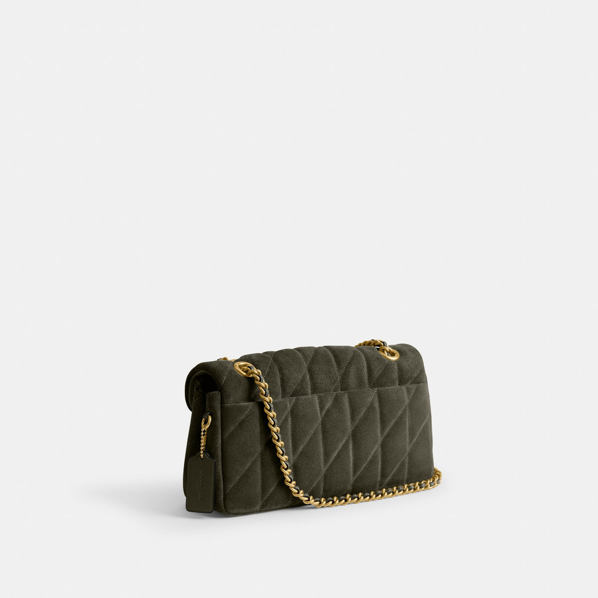 Coach Tabby Shoulder Bag 26 With Quilting - Brass/Olive (Women's)