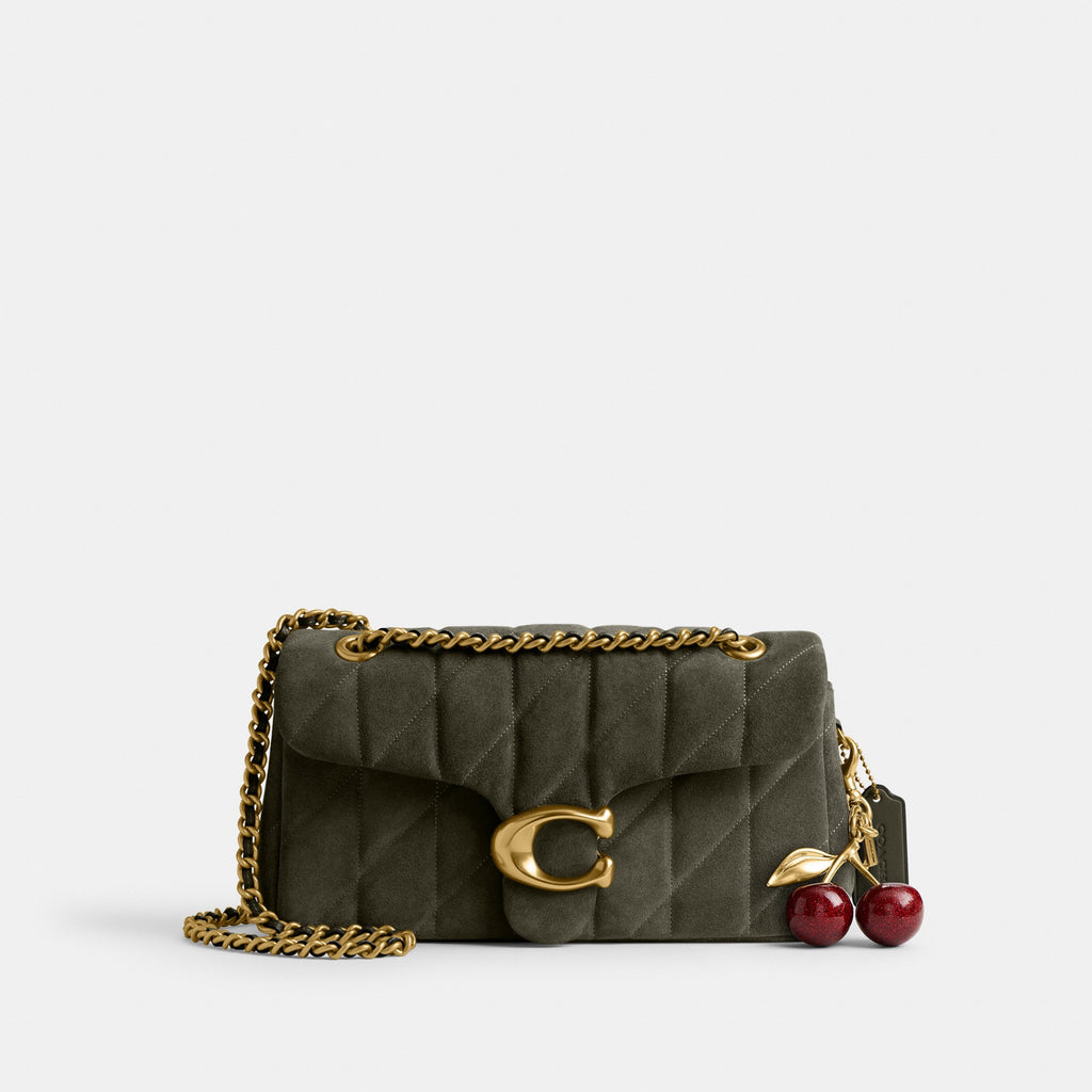 Coach Tabby Shoulder Bag 26 With Quilting - Brass/Olive (Women's)