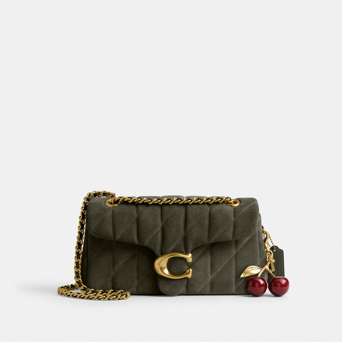 Coach Tabby Shoulder Bag 26 With Quilting - Brass/Olive (Women's)