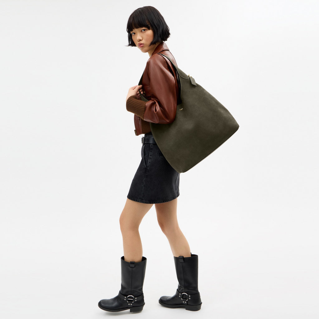 Coach Brooklyn Shoulder Bag 39 - Brass/Olive (Women's)