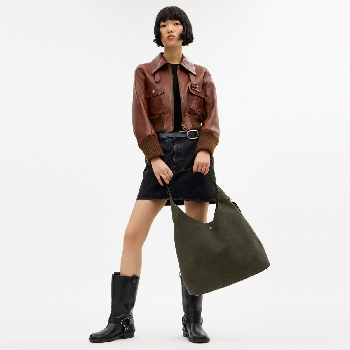 Coach Brooklyn Shoulder Bag 39 - Brass/Olive (Women's)
