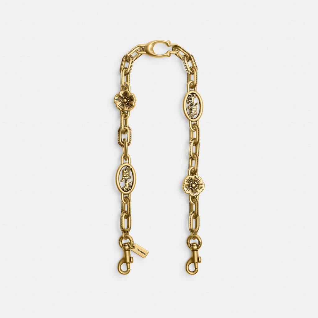 Coach Horse And Carriage Chain Strap - Brass/Brass