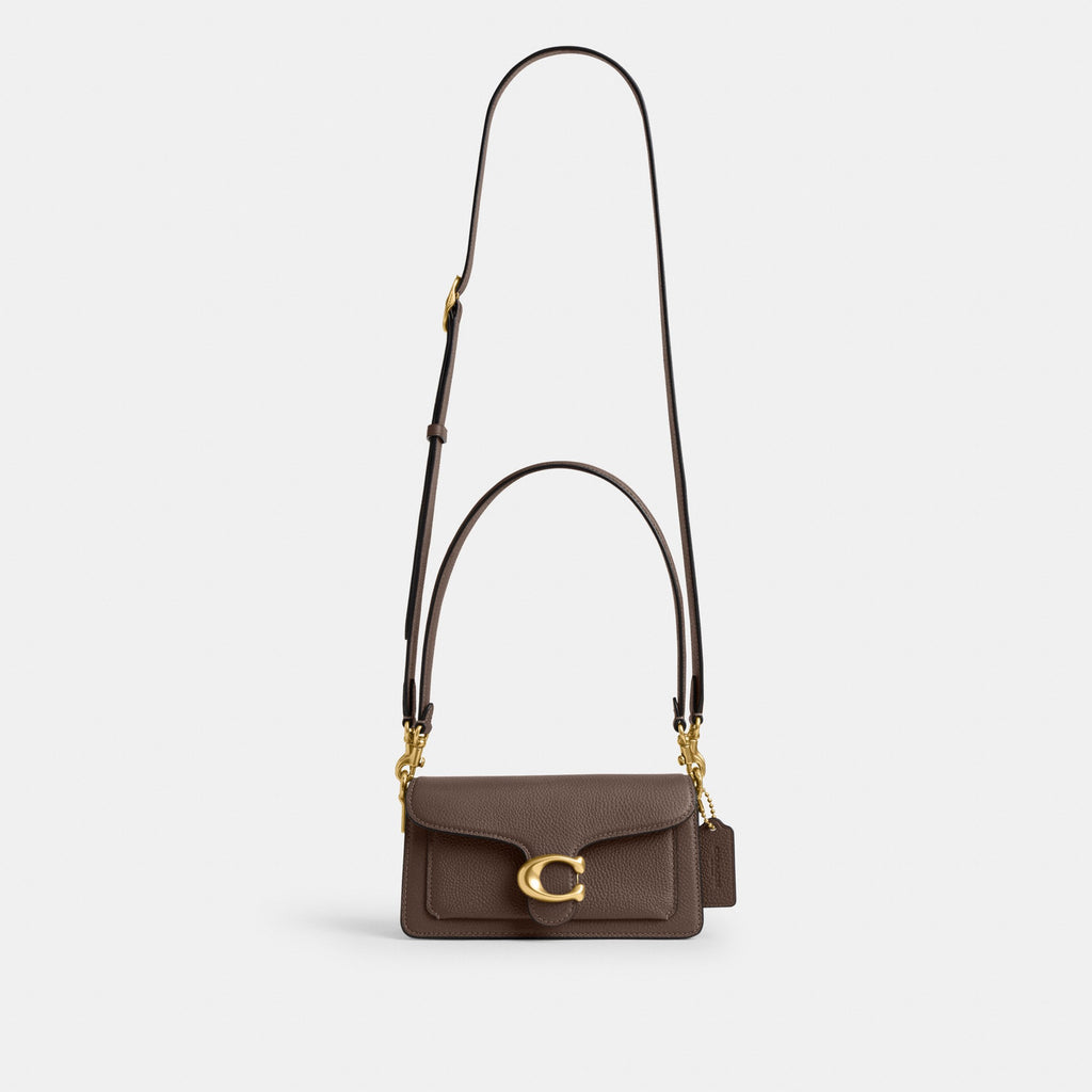 Coach Tabby Shoulder Bag 20 - Brass/Dark Stone (Women's)