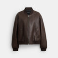 Coach Leather Bomber - Maple (Women's)