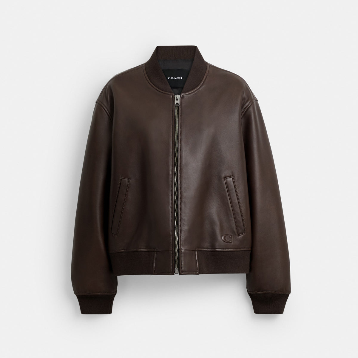 Coach Leather Bomber - Maple (Women's)