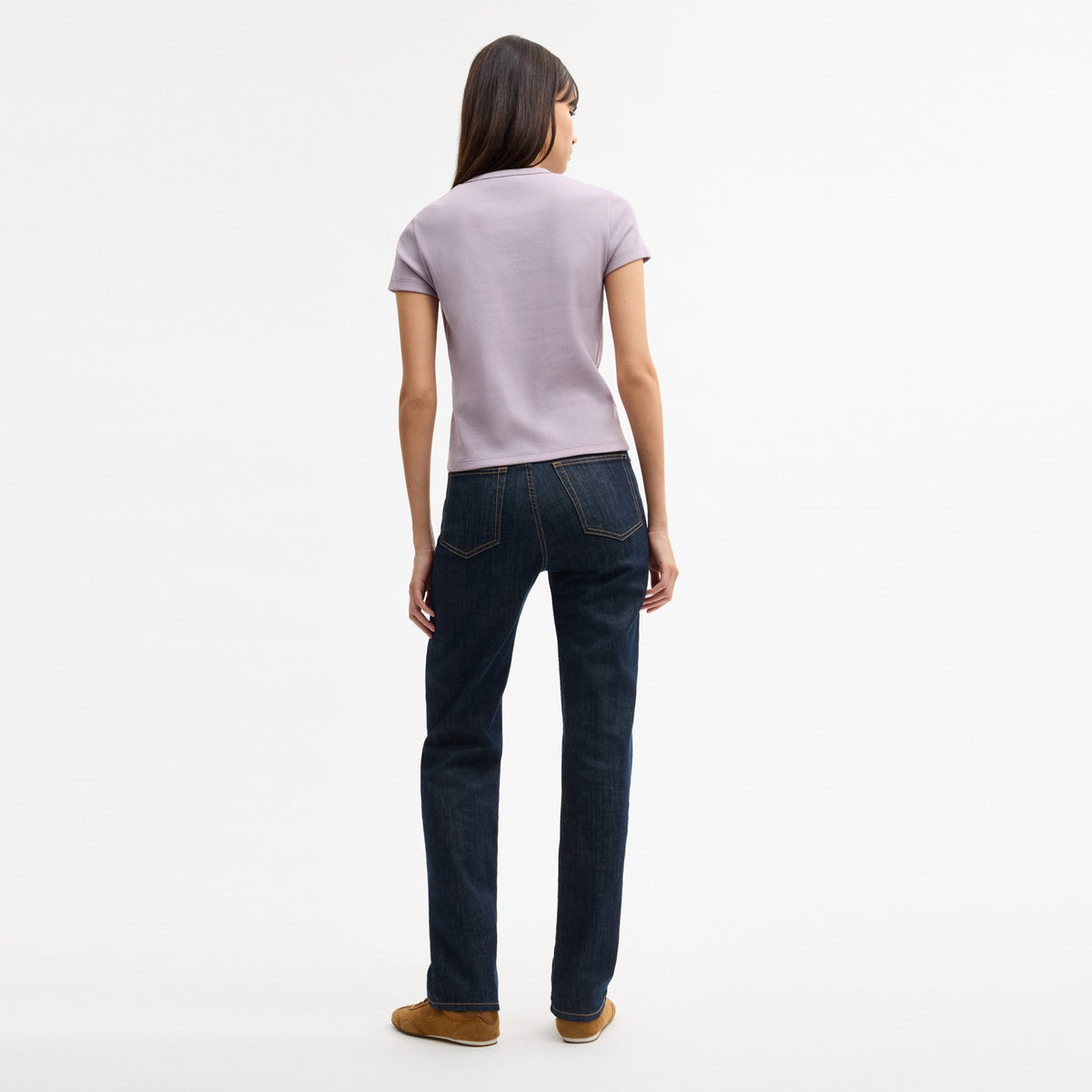 Coach New York Ribbed T-Shirt - Wisteria Purple (Women's)