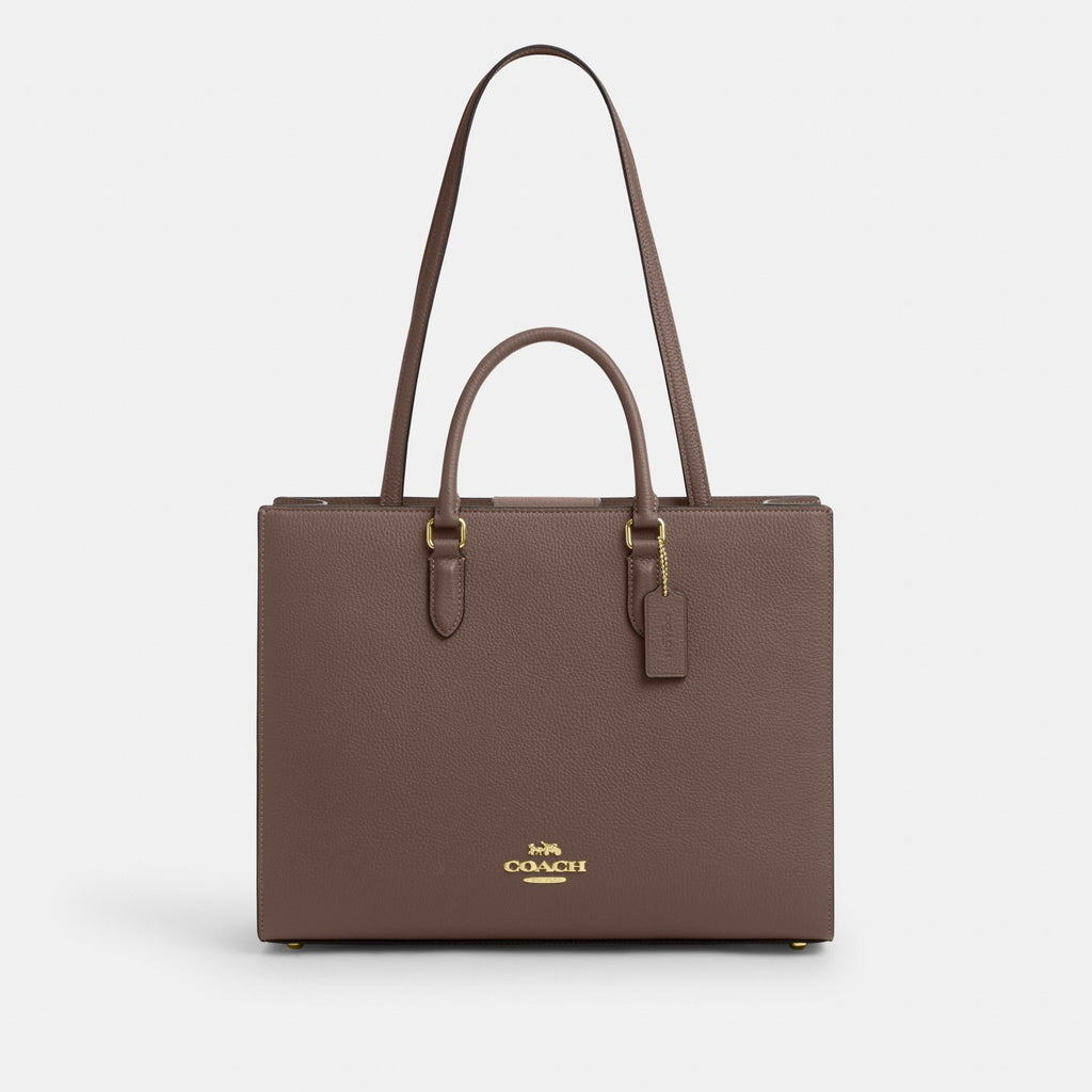 Coach Maggie Tote Bag - Gold/Dark Stone (Women's)