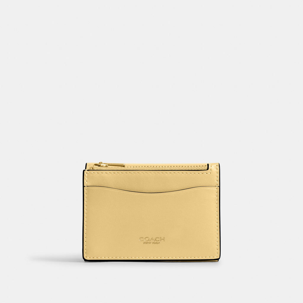Coach Essential Card Holder Wallet - Brass/Vanilla (Women's)