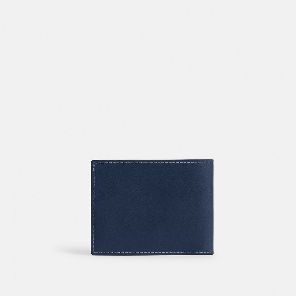 Coach Slim Billfold Wallet - Navy (3)
