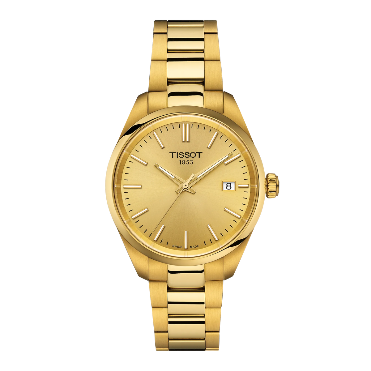 Front view of the watch Tissot PR 100 34mm