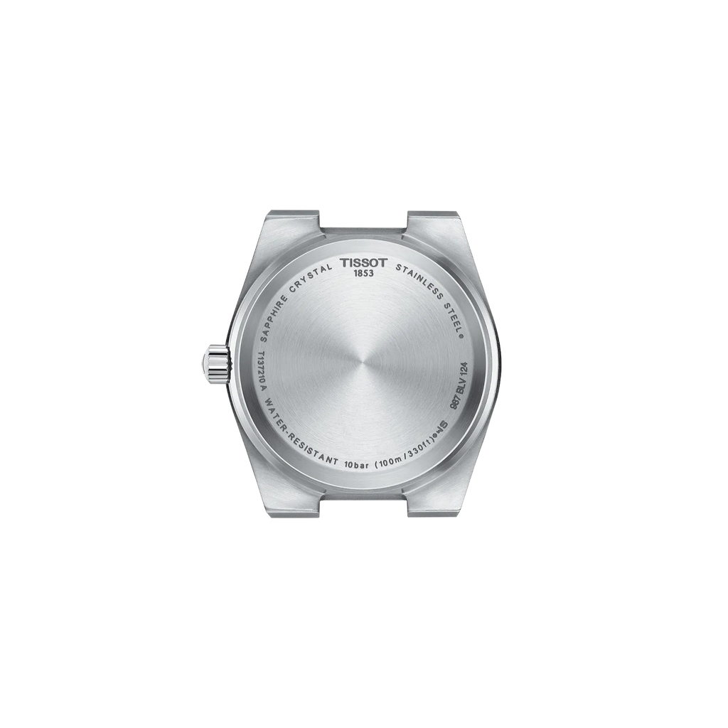 Back view of the watch case Tissot PRX 35mm