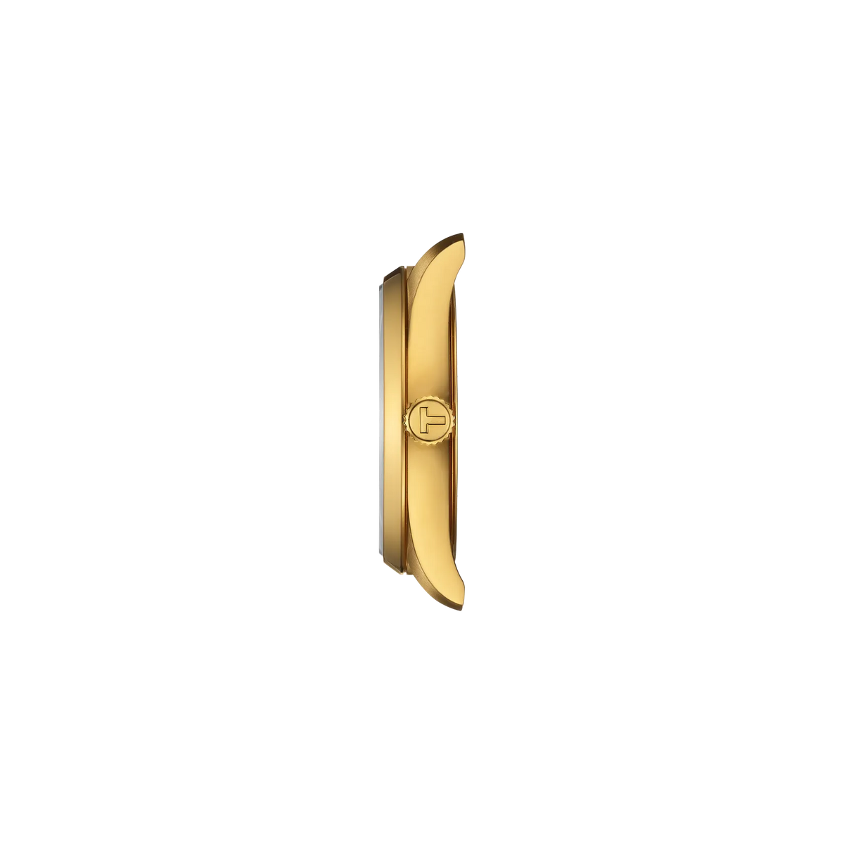 Profile view of the watch case Tissot PR 100 34mm