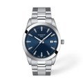 Front view of the watch Tissot Gentleman 40mm with shadow