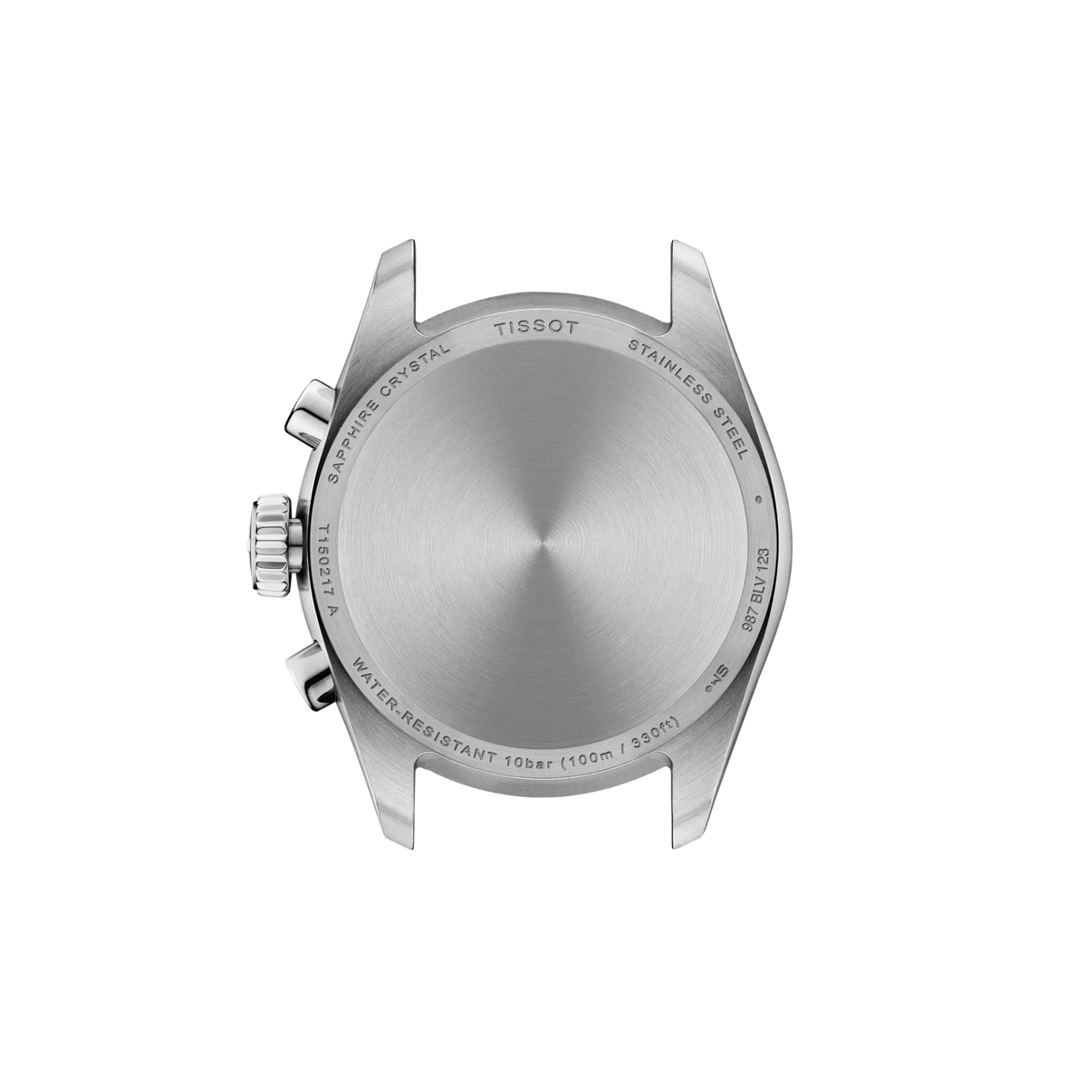 Back view of the watch case Tissot PR 100 36mm