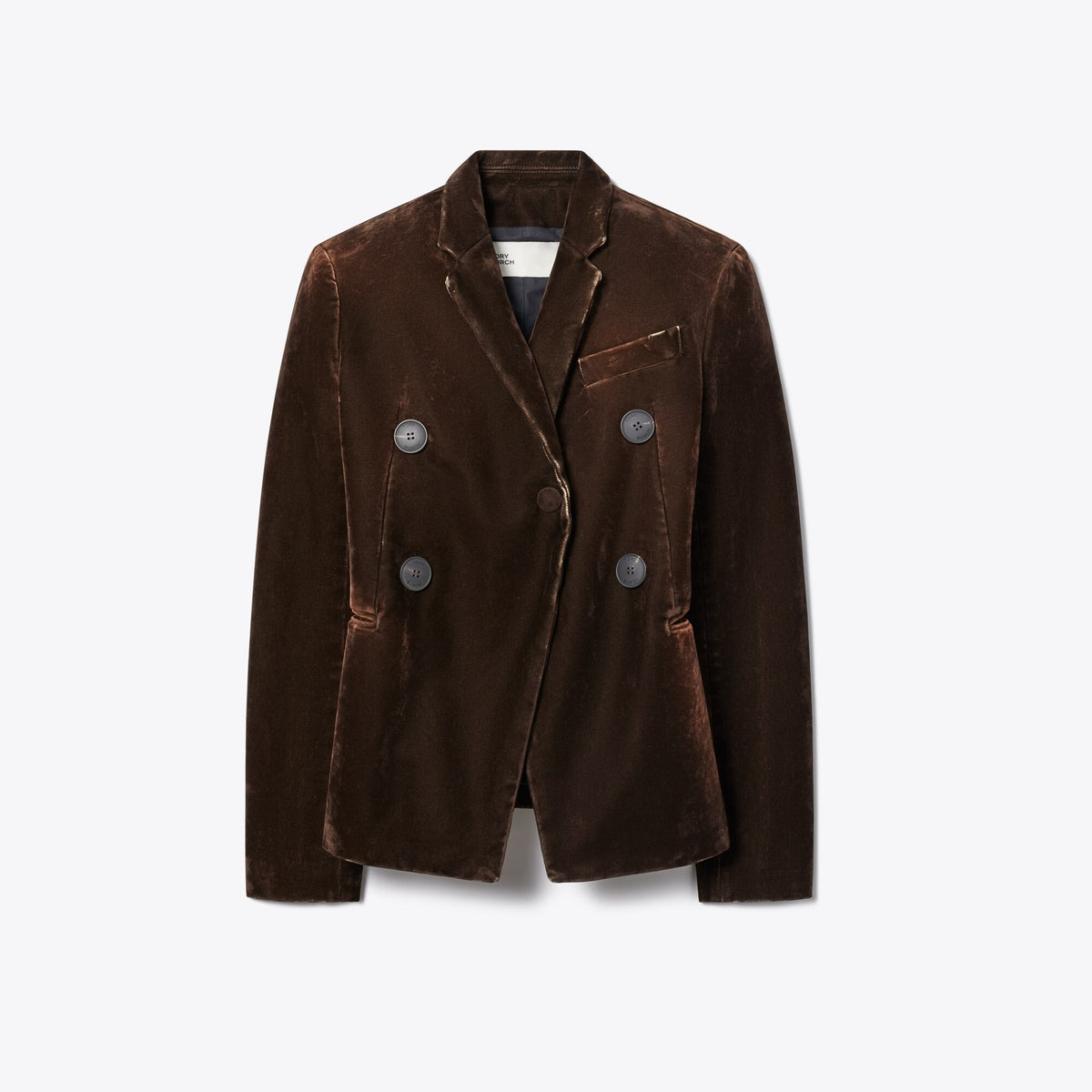 Tory Burch Denim Blazer - Dark Brown