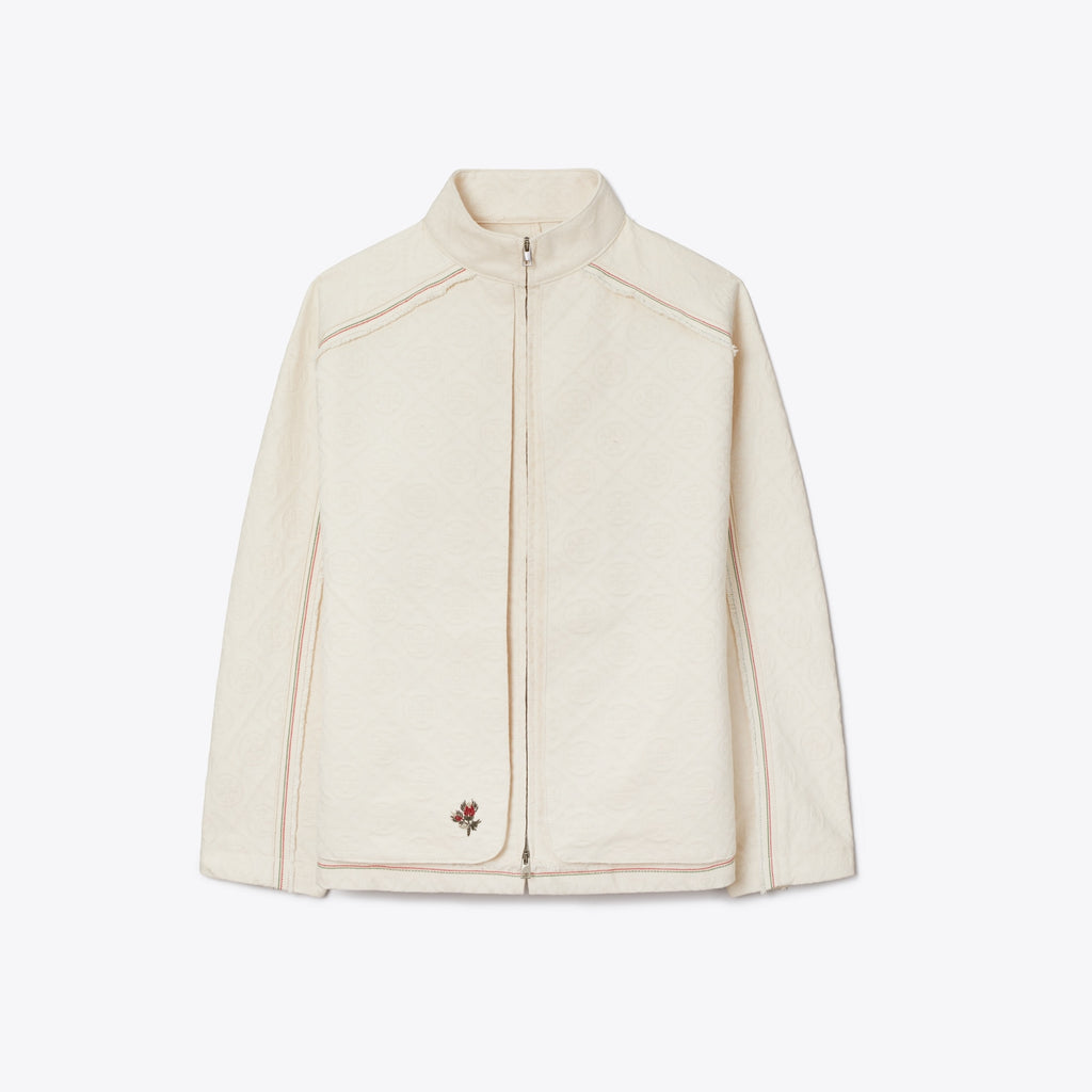 Tory Burch Denim Jacket - White/Ivory T Monogram