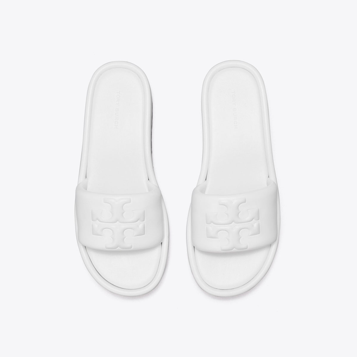 Tory Burch Double T Sport Platform Slide - Cirrus Cloud - 5